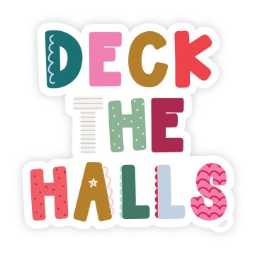 Deck the Halls Decal Sticker